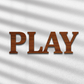Play 3D Word Wooden Art