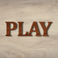 Play 3D Word Wooden Art