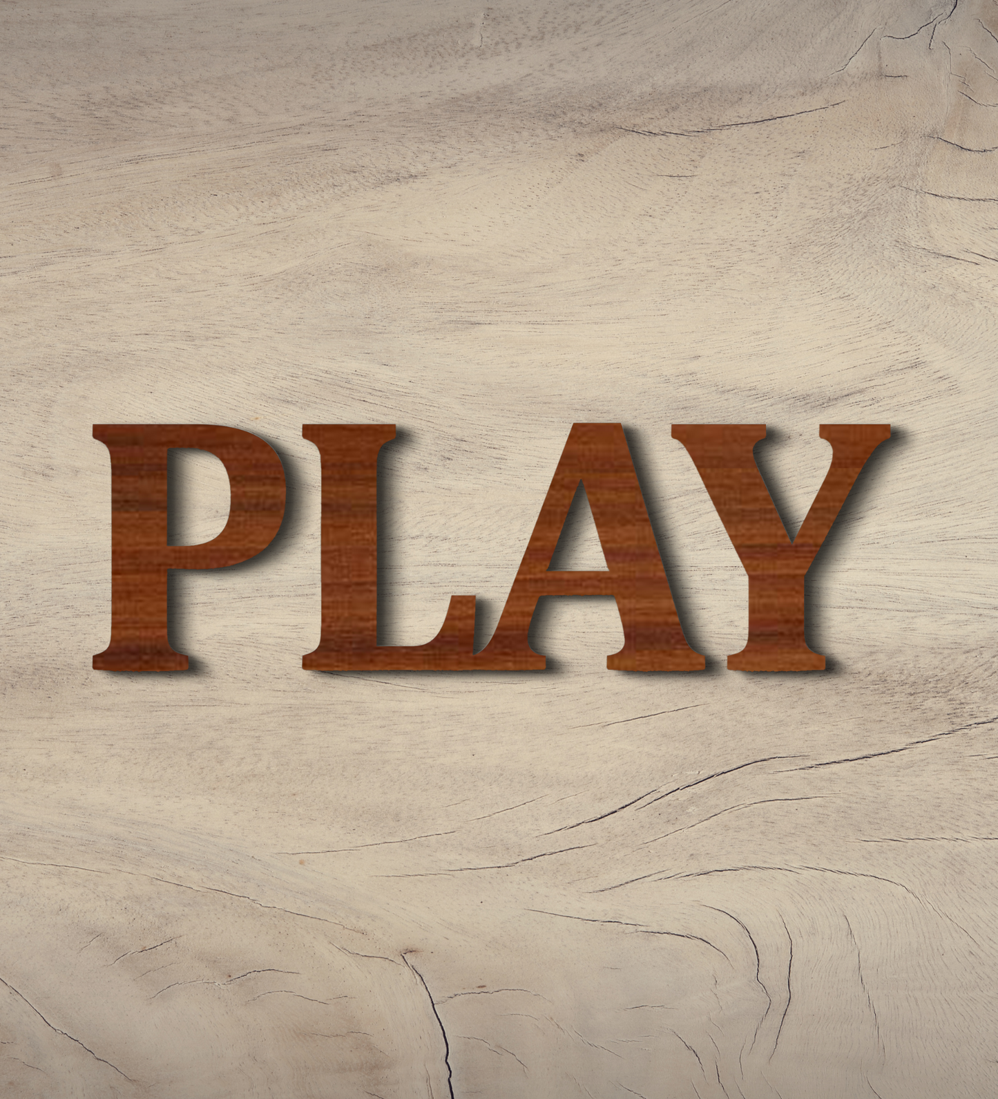 Play 3D Word Wooden Art