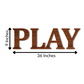 Play 3D Word Wooden Art