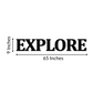 Explore 3D Word Wooden Art