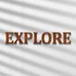 Explore 3D Word Wooden Art
