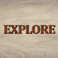 Explore 3D Word Wooden Art