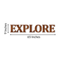 Explore 3D Word Wooden Art