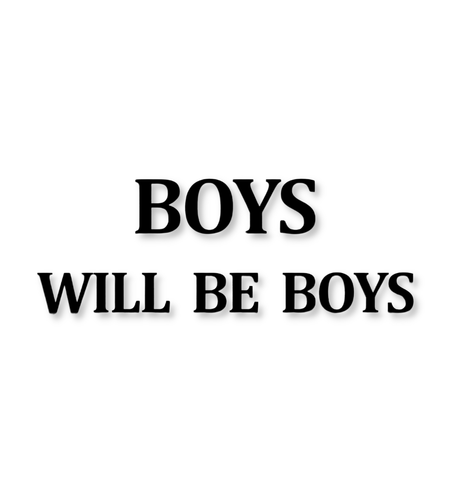 Boys Will Be Boys Quote 3D Wooden Art