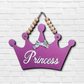 Princess Crown Wooden Wall Door or Wall Hanging Art
