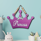 Princess Crown Wooden Wall Door or Wall Hanging Art