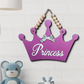 Princess Crown Wooden Wall Door or Wall Hanging Art