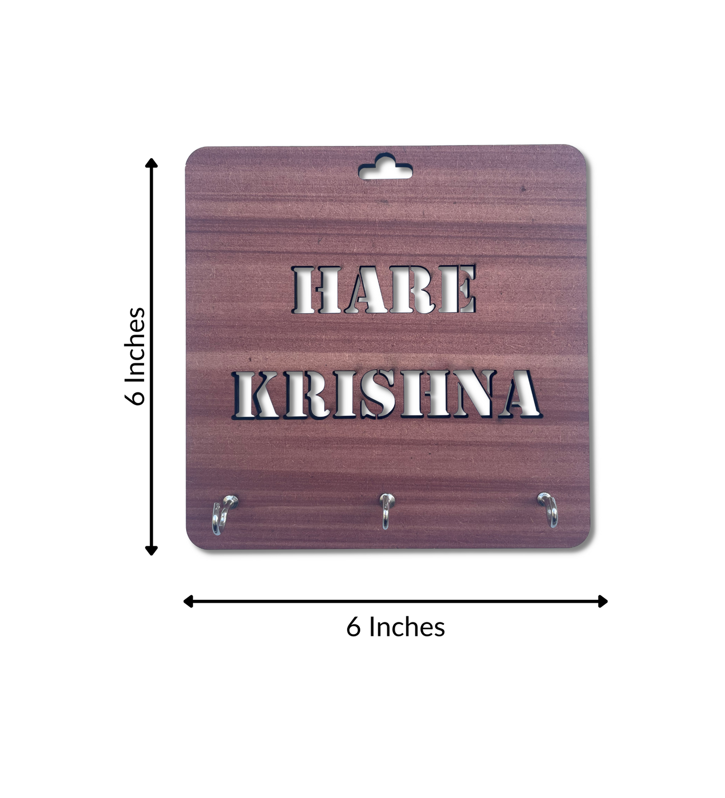 Idol Hare Krishna Wooden Key Holder