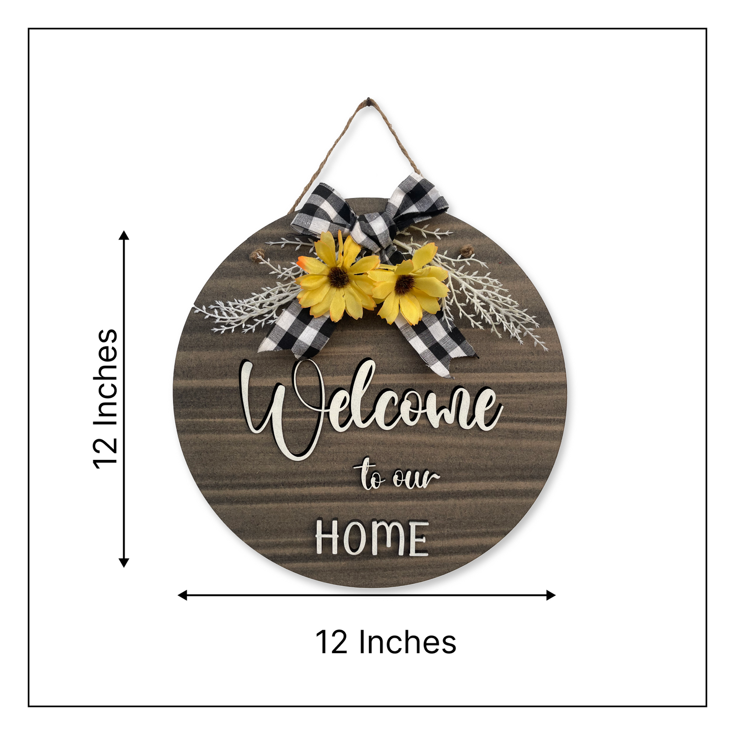 Welcome To Our Home Hanging Home Décor 12 Inches