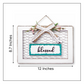 Blessed Knitted 3D Wooden Wall Art With Wire Mesh & Bow