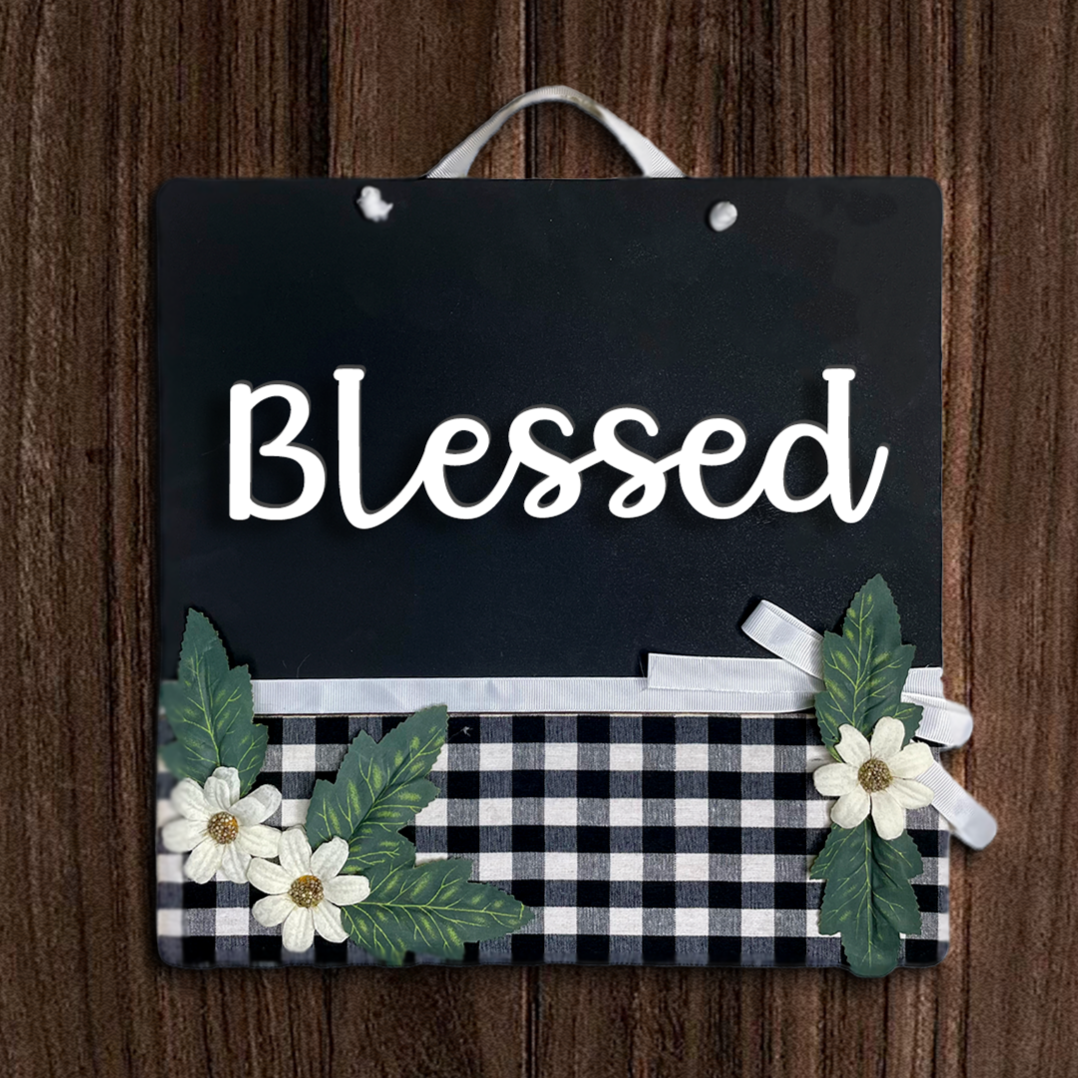 Blessed Wall Decor Wooden Hanging Wall Art