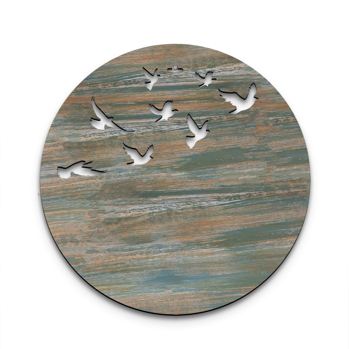 Flying Birds Moon 3D Wooden Wall Hanging Decor