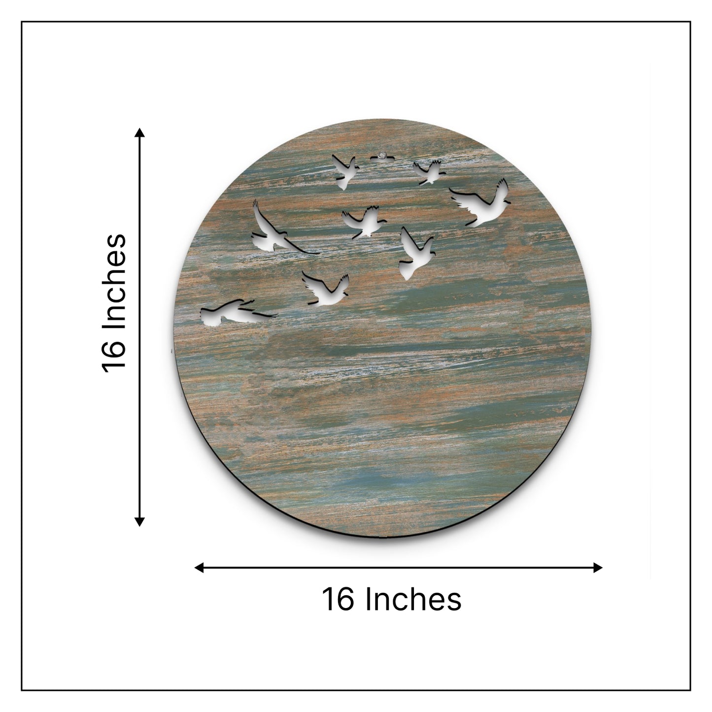 Flying Birds Moon 3D Wooden Wall Hanging Decor