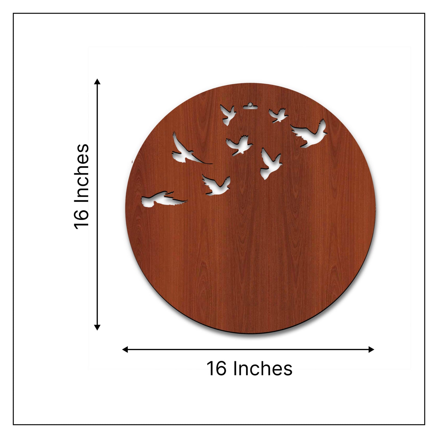 Flying Birds Moon 3D Wooden Wall Hanging Decor