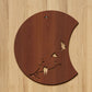 Flying Birds Half Moon 3D Wooden Wall Hanging Decor