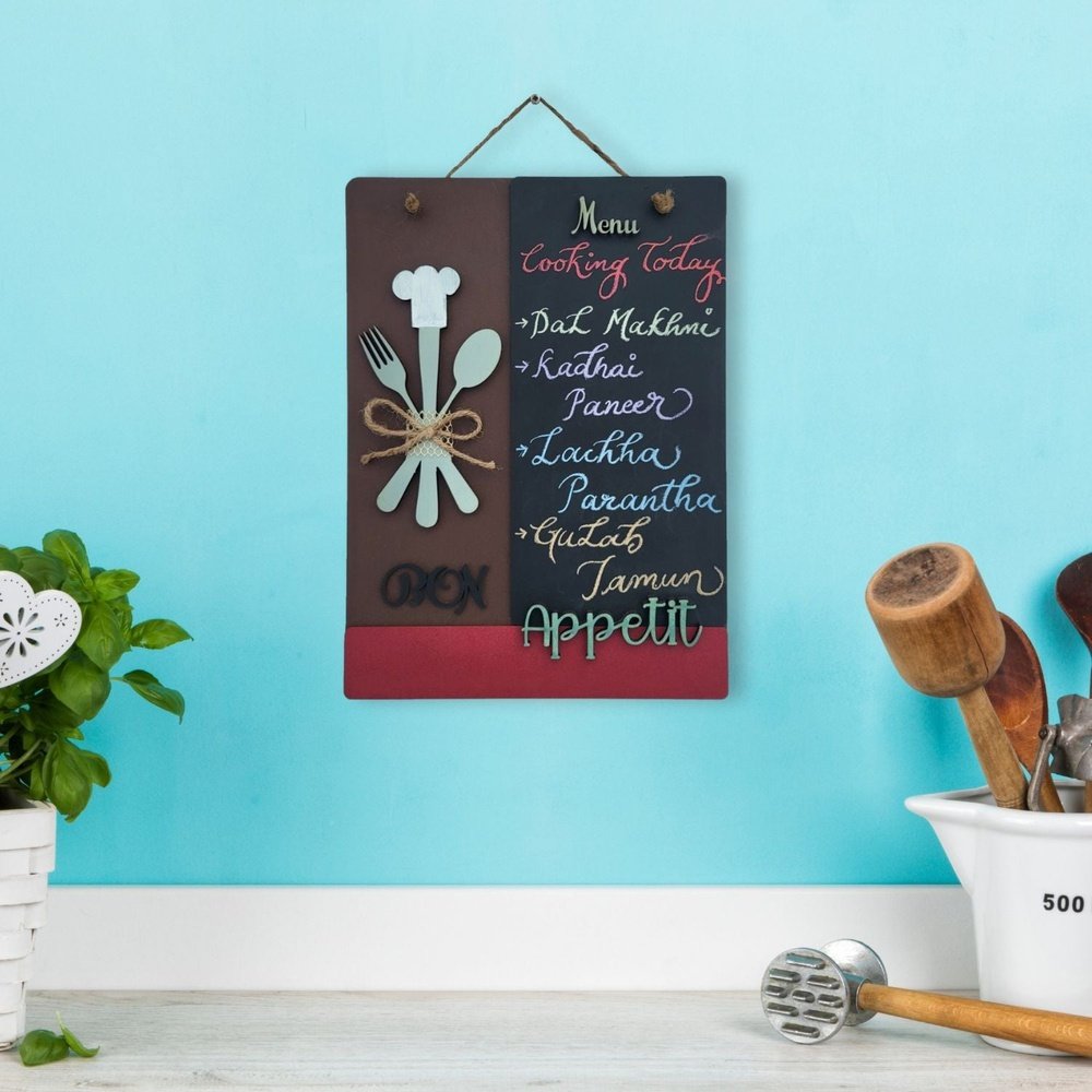 Bon Appetite Designer Kitchen Chalk Board With Hanging For Personalization