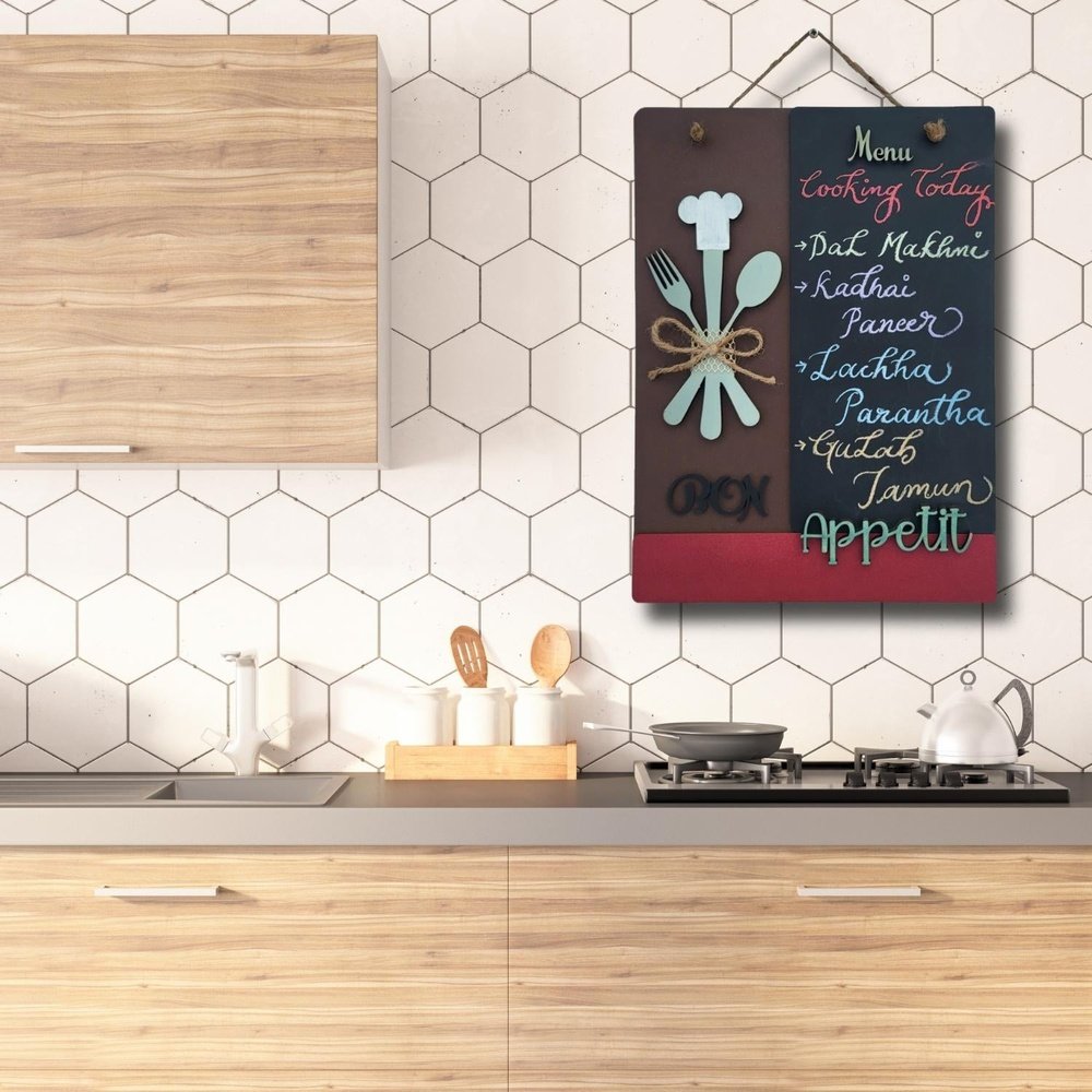 Bon Appetite Designer Kitchen Chalk Board With Hanging For Personalization