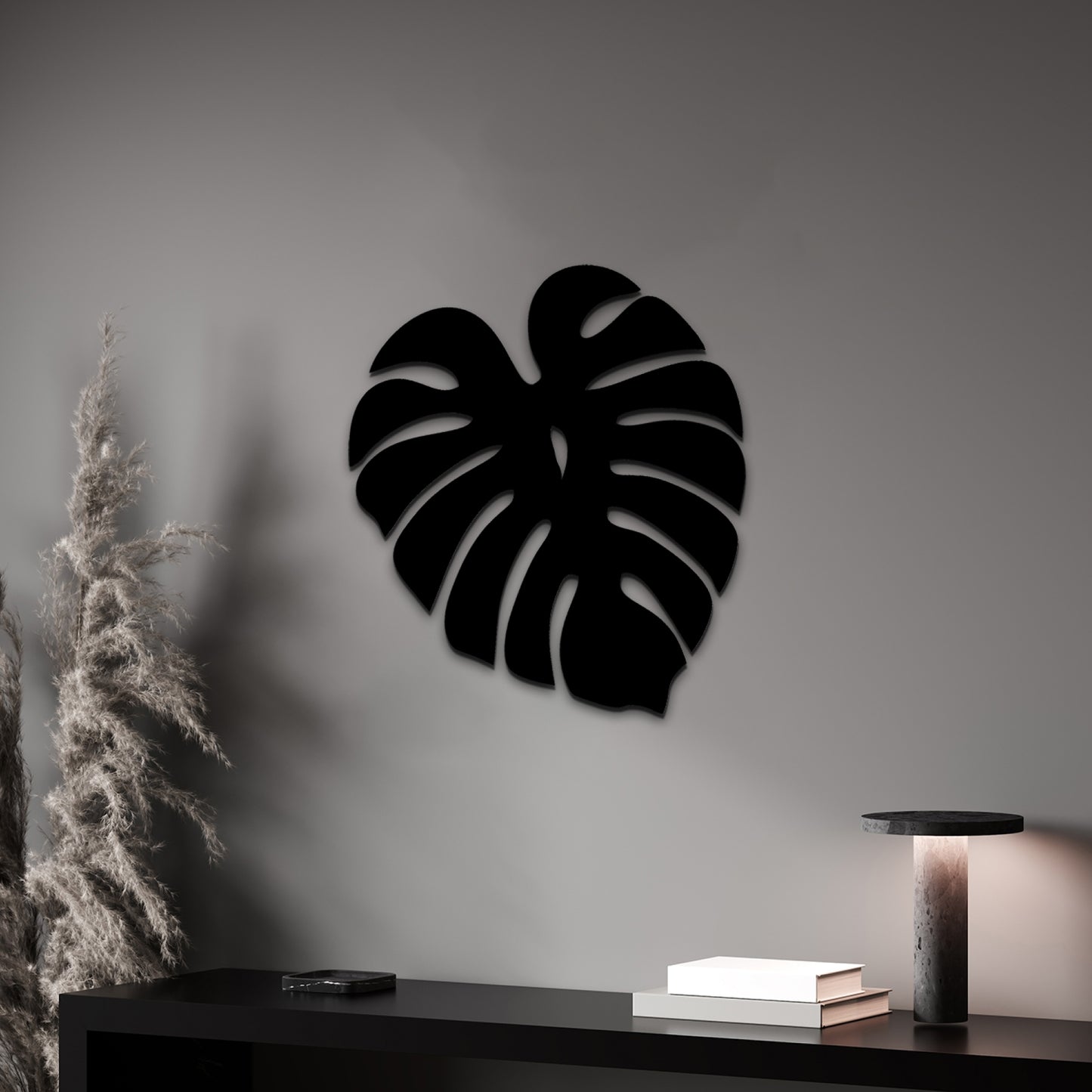 3D Palm Leaf Wooden Wall Hanging Decor