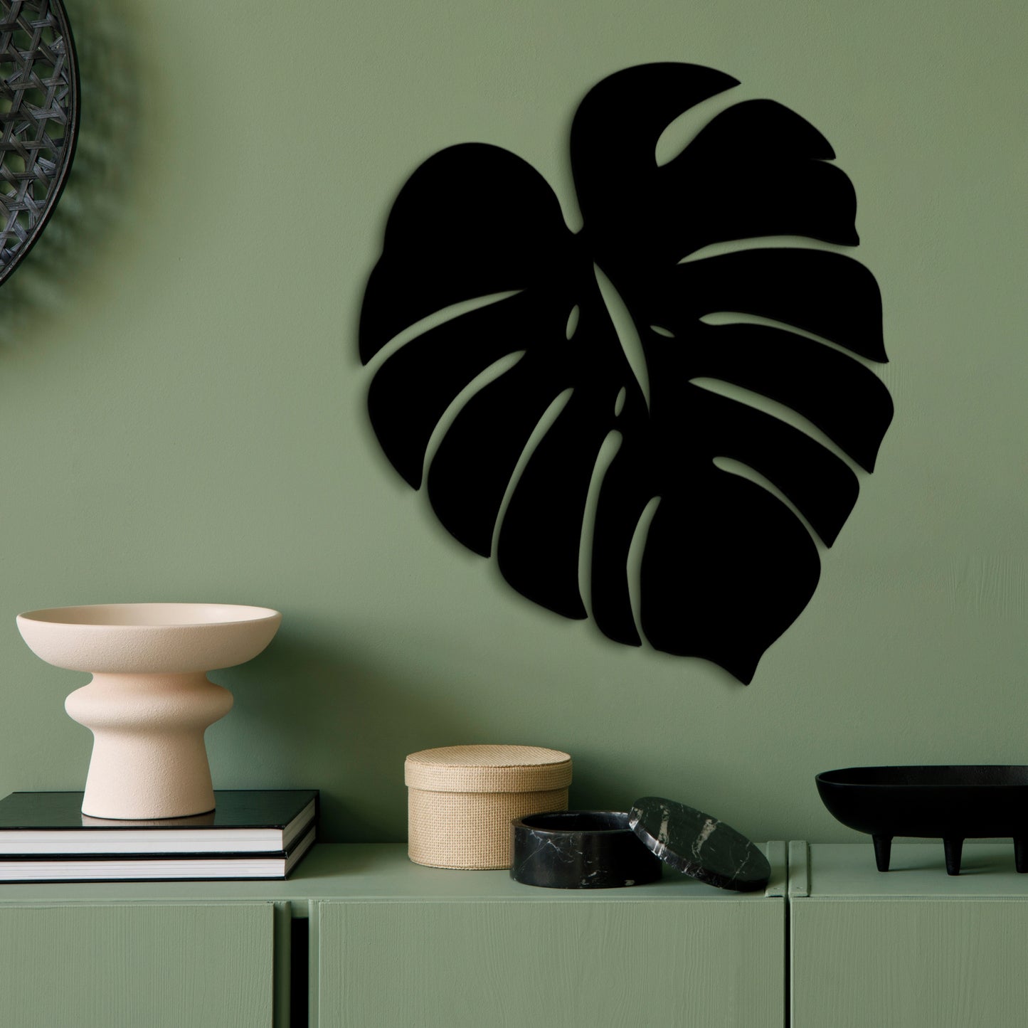 3D Palm Leaf Wooden Wall Hanging Decor
