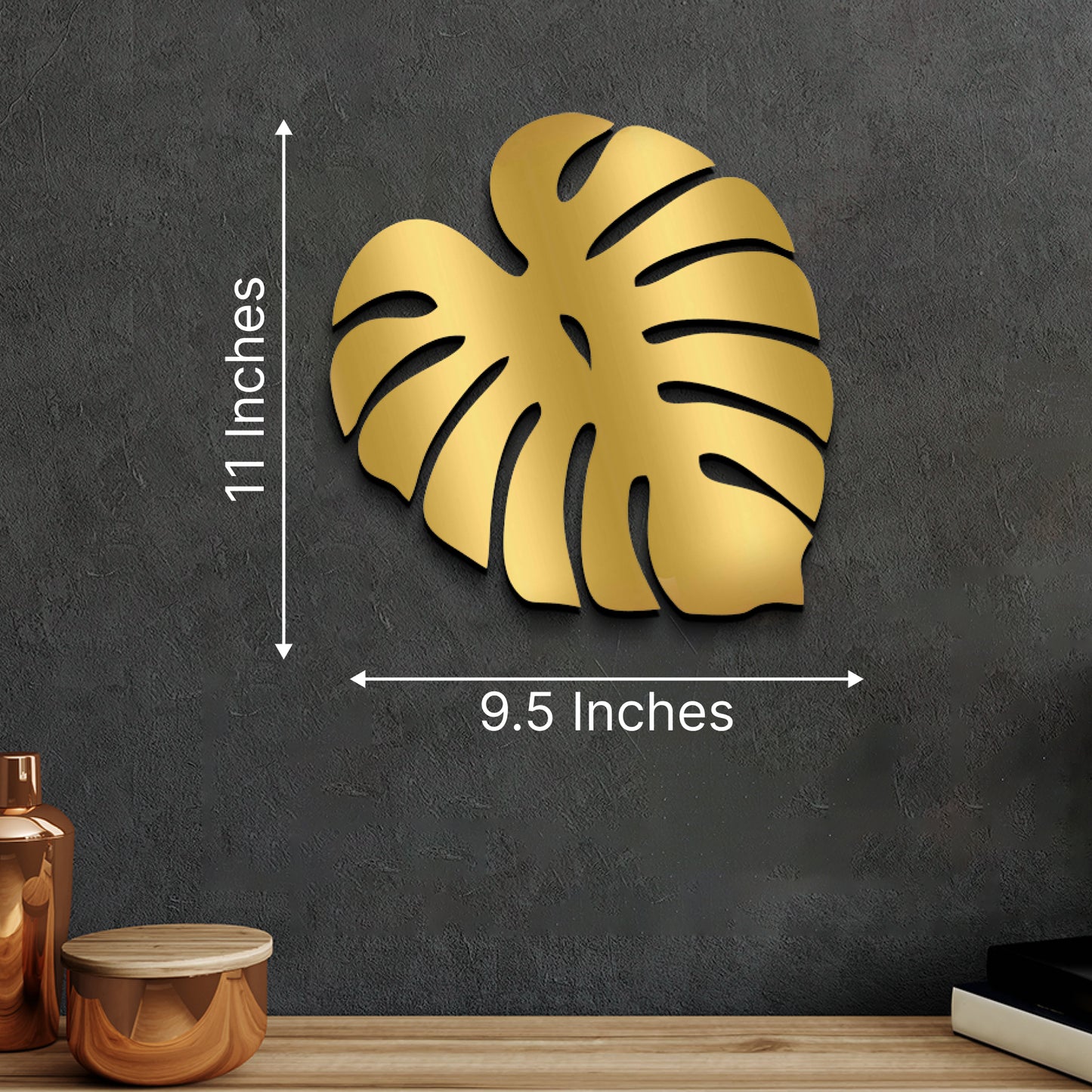 3D Palm Leaf Wooden Wall Hanging Decor