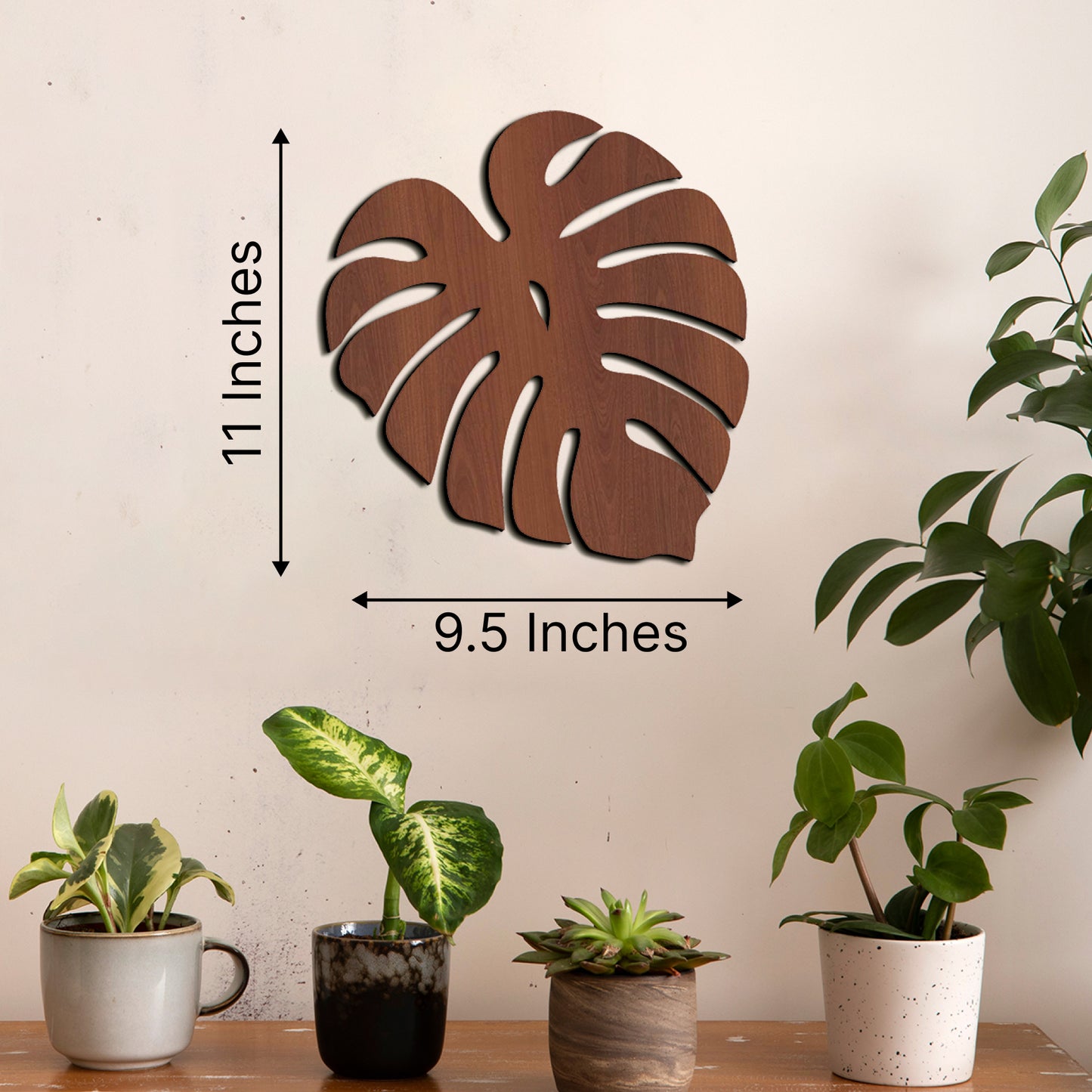 3D Palm Leaf Wooden Wall Hanging Decor