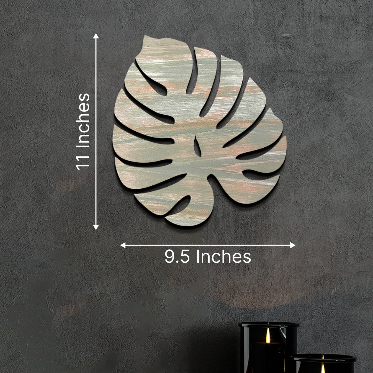 3D Palm Leaf Wooden Wall Hanging Decor