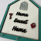 Home Sweet Home Key Holder Wall Art