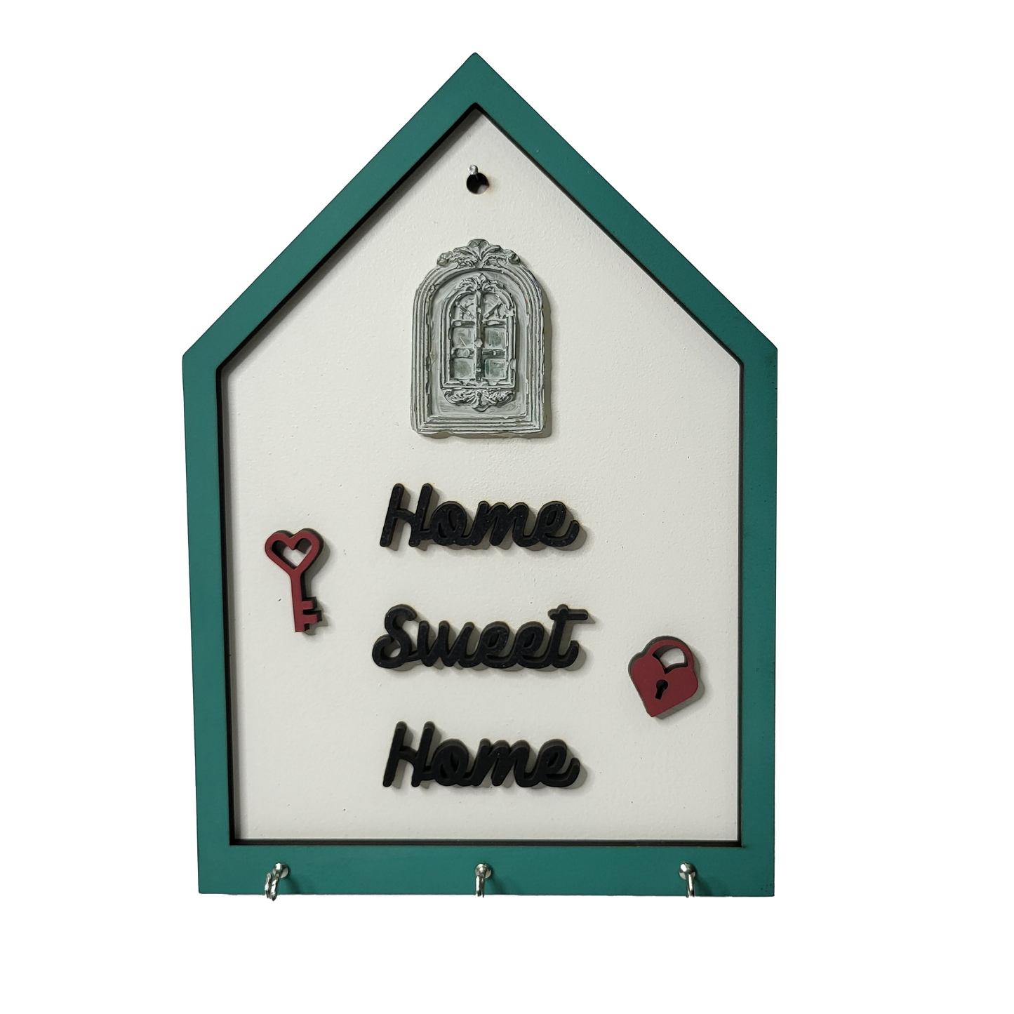 Home Sweet Home Key Holder Wall Art