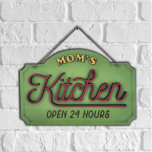 Personalized Kitchen Wooden Hanging Wall Art