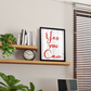 YES YOU CAN Motivational Wall Art