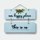 Our Happy Place 2 Layers Wooden Wall Hanging