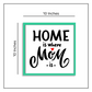 Home is Where MOM is Quote Wooden Frame Wall Art