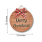 Merry Christmas Quote 2 Layers Wall Hanging