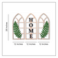 Gothic Botanical Window Wall Art Set of 3 Rustic Orange