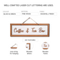 Coffee and Tea Quote Wooden Hanging Sign Board