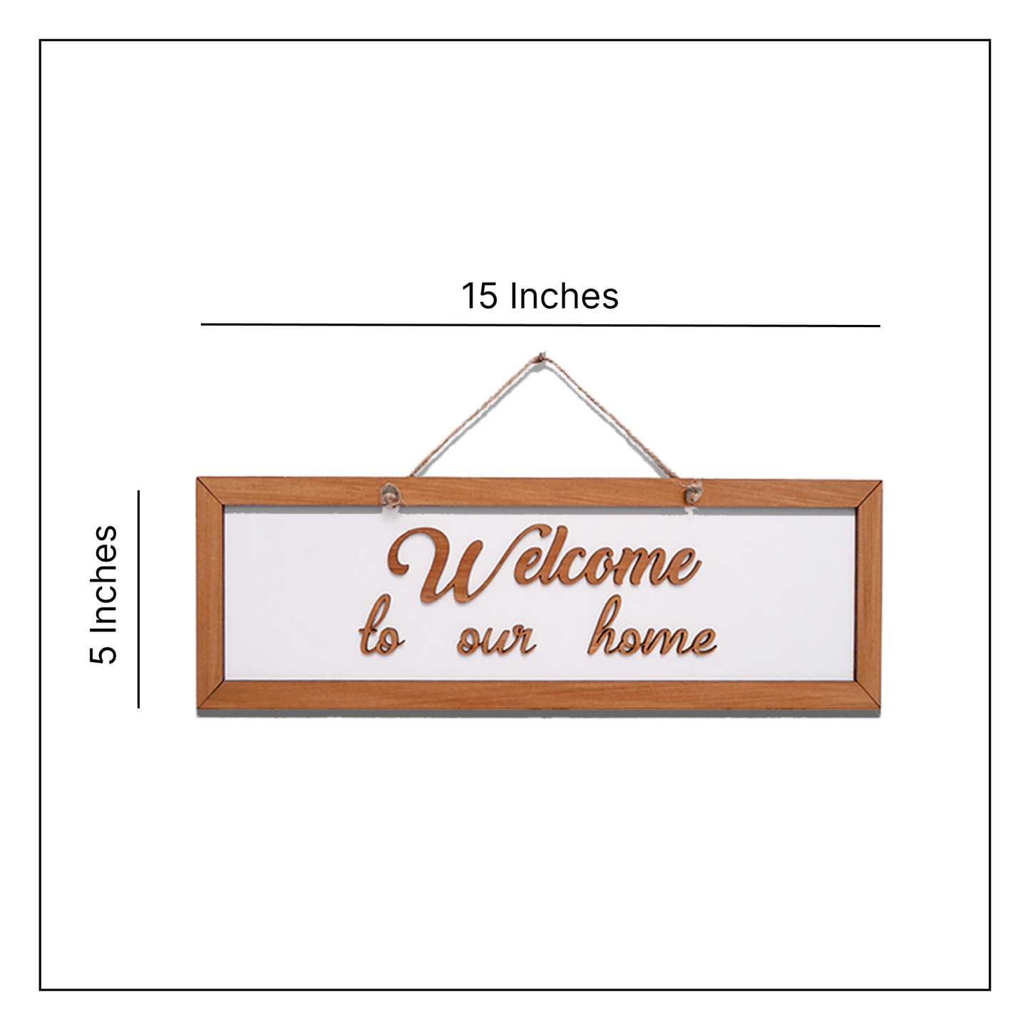 Welcome To Our Home Wooden Door and Wall Hanging