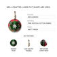 Tassel and Snow Flake Christmas Hanging Ornament