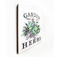 Garden Herbs Rustic Wall Art