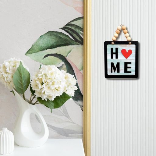 Home 3D Square Shape Wooden Balls Hanging Wall Art