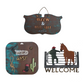 Rustic FarmHouse Theme Wooden Wall Art Set of 3
