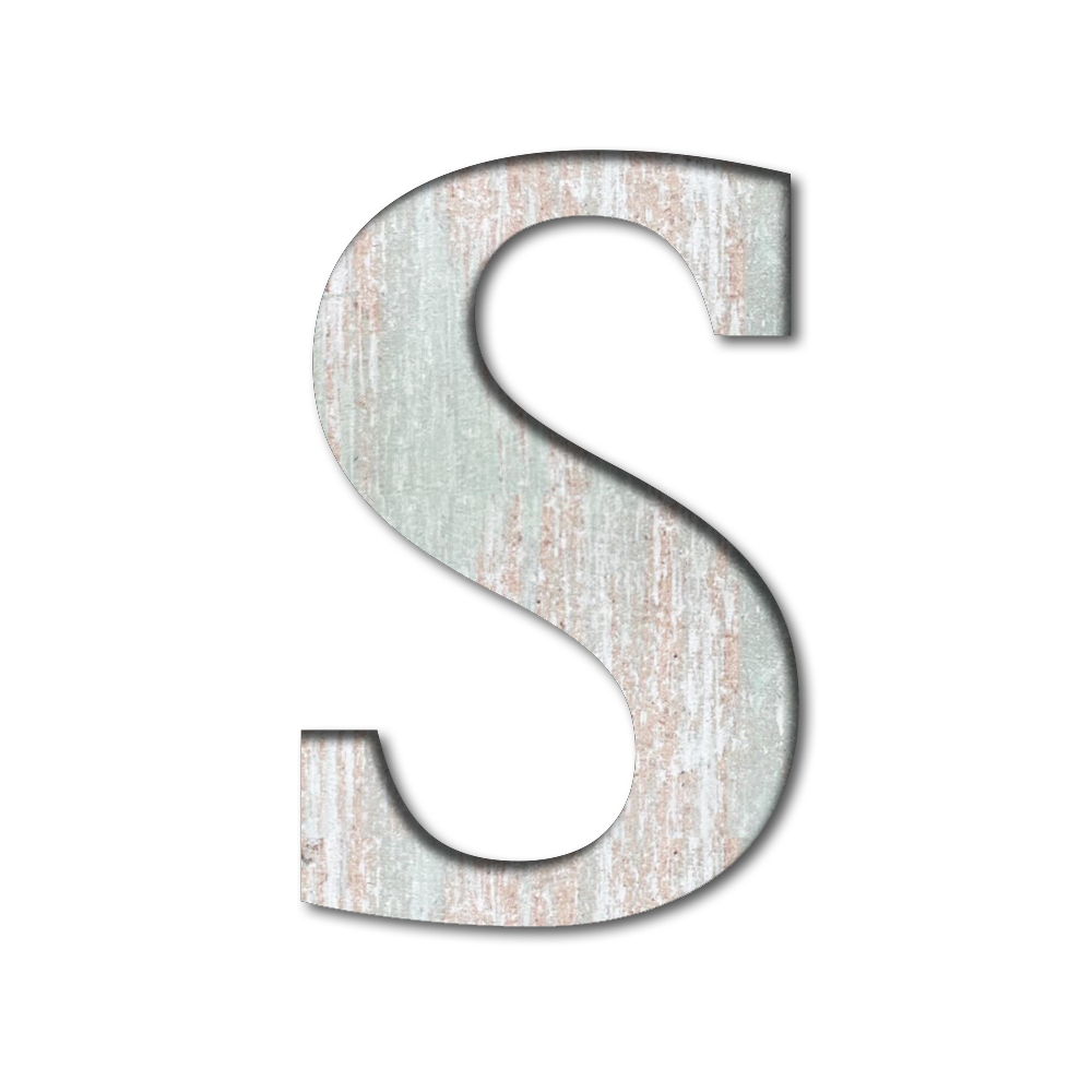 A To Z Wooden Alphabet , Numbers, and Signs For Study Room and Office Décor