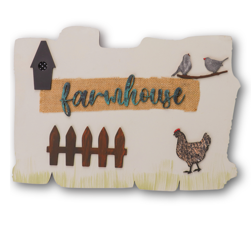 3D Rustic Wooden Farmhouse Wall Art