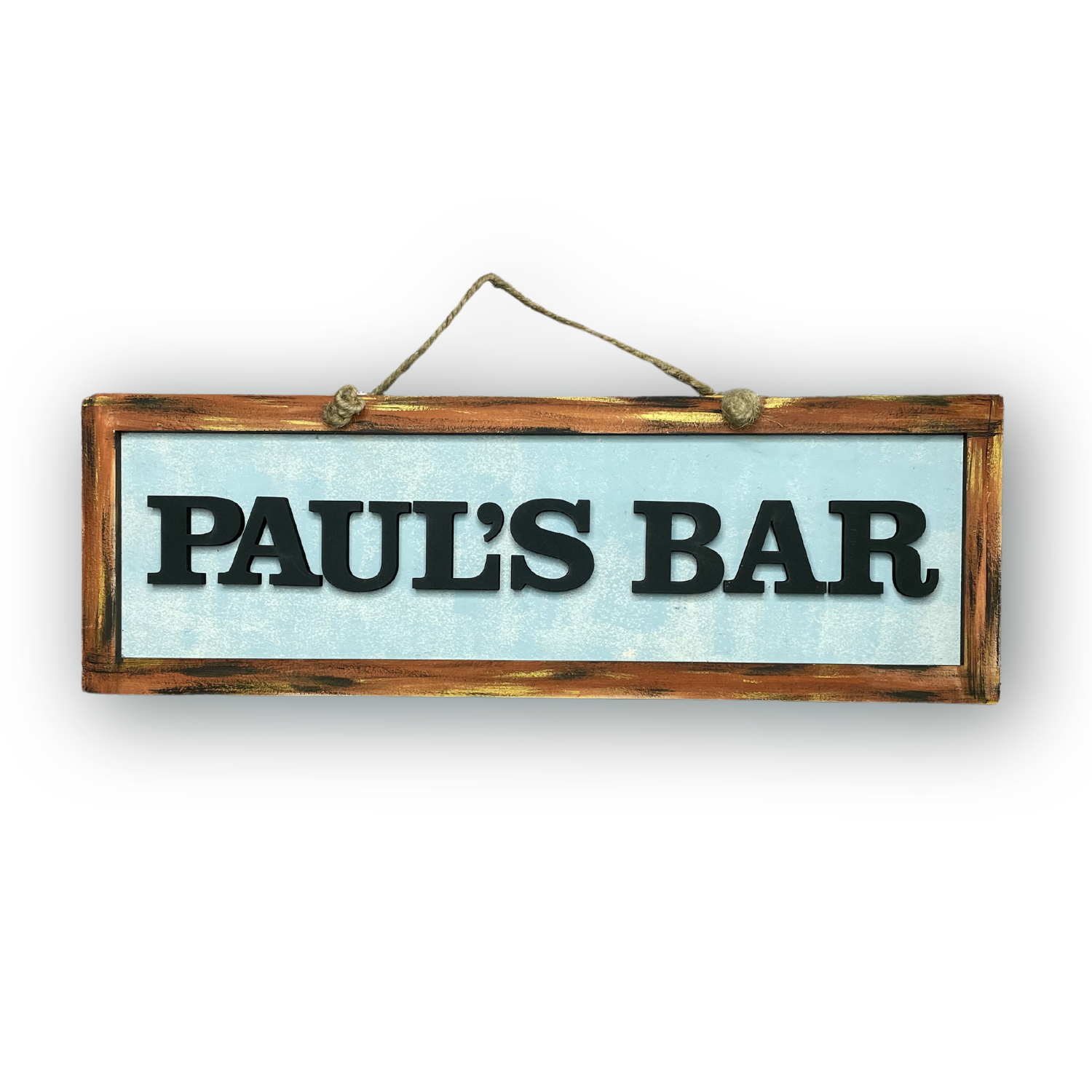 Hand Painted Rectangular Nameplate
