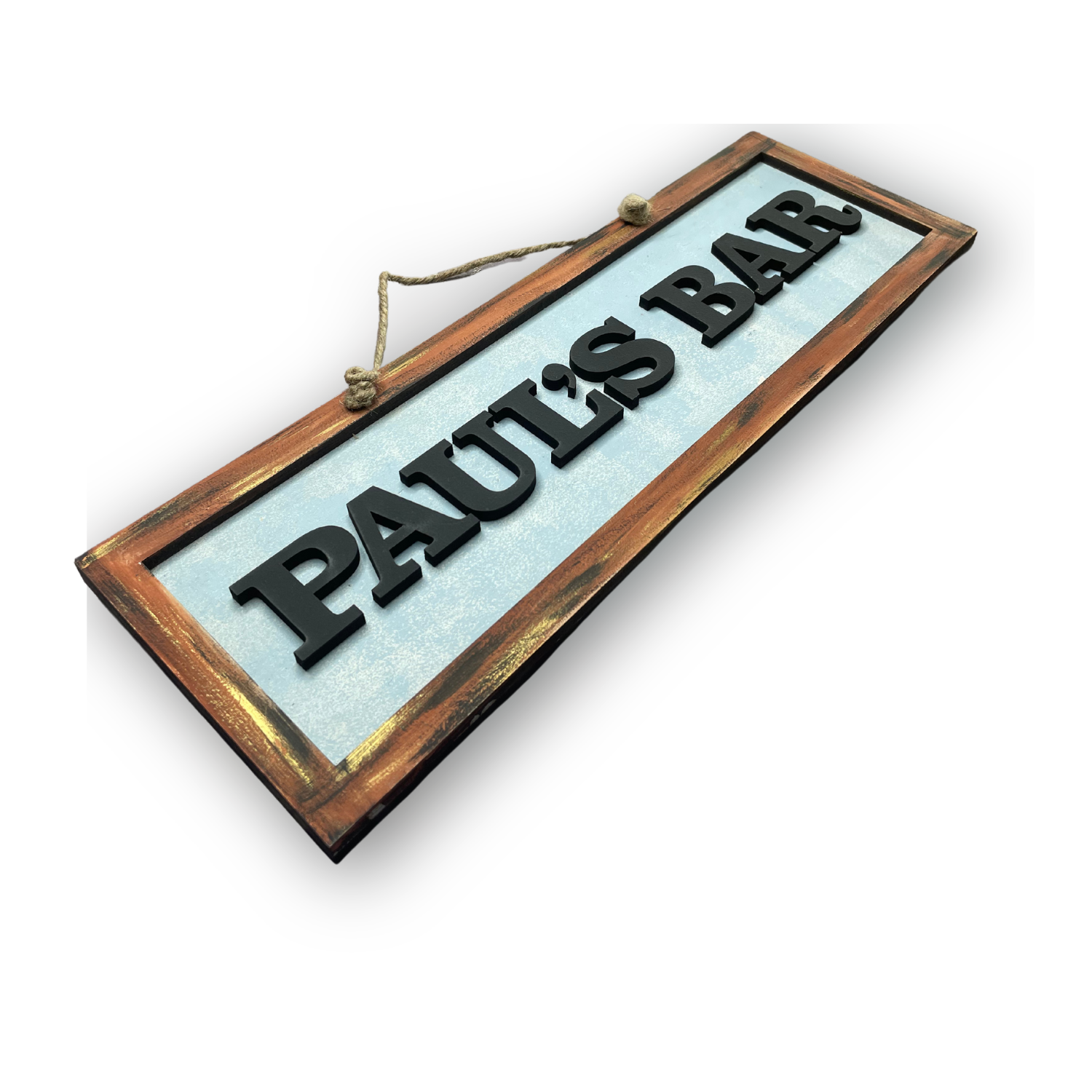 Hand Painted Rectangular Nameplate