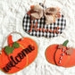 Fall, Harvest, and Welcome Pumpkin Theme Wooden Wall Art Set of 3