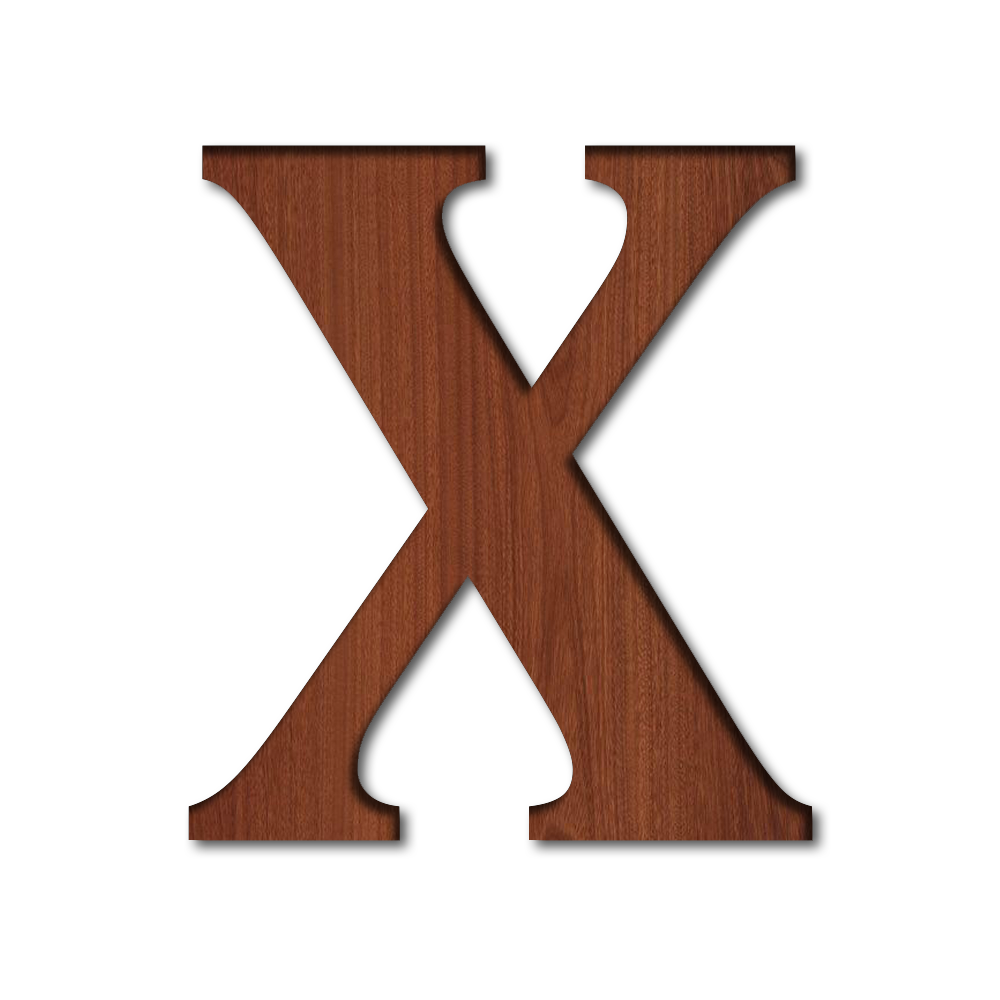 A To Z Wooden Alphabet , Numbers, and Signs For Home Décor, Art, and Craft Brown