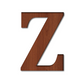 A To Z Wooden Alphabet , Numbers, and Signs For Home Décor, Art, and Craft Brown