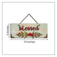 Blessed Quote Rustic Vintage Wooden Door or Wall Hanging