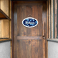 Bathroom Wooden Oval Shape Hanging Sign Board